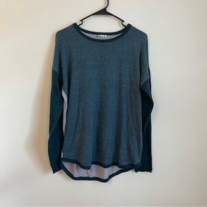 Smartwool Womens Shadow Pine Colorblock Sweater L Gorpcore Outdoors Wool Blend